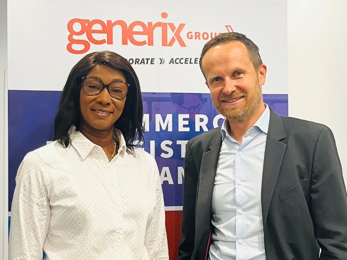 Aïda Collette-Sène (Generix Group) aux côtés de Benjamin Moreau (Annaba Capital)